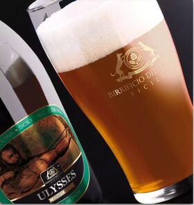 Birra artigianale ULYSSES - AMERICAN PALE ALE con scorze di limoni di Sicilia - <b> 4 bottiglie MAGNUM astucciate - 150 cl </b> - BIRRIFICIO DELL' ETNA-LINEA PREMIUM
