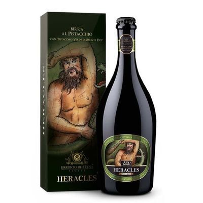 Birra artigianale - <b>6 bottiglie in confezione regalo - 75 cl </b> - 3 POLYPHEMUS - ITALIAN GRAPE ALE con mosto di Nerello mascalese + 3 HERACLES - BLONDE ALE con Pistacchio Verde di Bronte D.O.P. - BIRRIFICIO DELL'ETNA-LINEA PREMIUM
