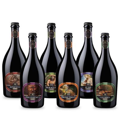 Birra artigianale MIX DEGUSTAZIONE - <b> 6 bottiglie astucciate - 75 cl </b>- BIRRIFICIO DELL'ETNA-LINEA PREMIUM